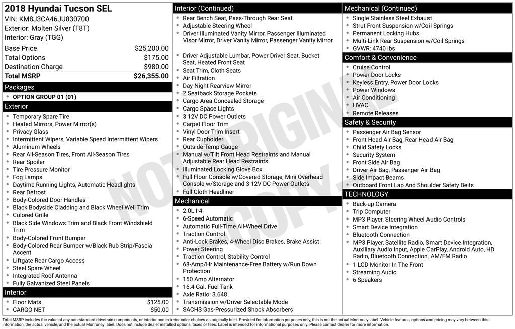 2018 Hyundai Tucson SEL