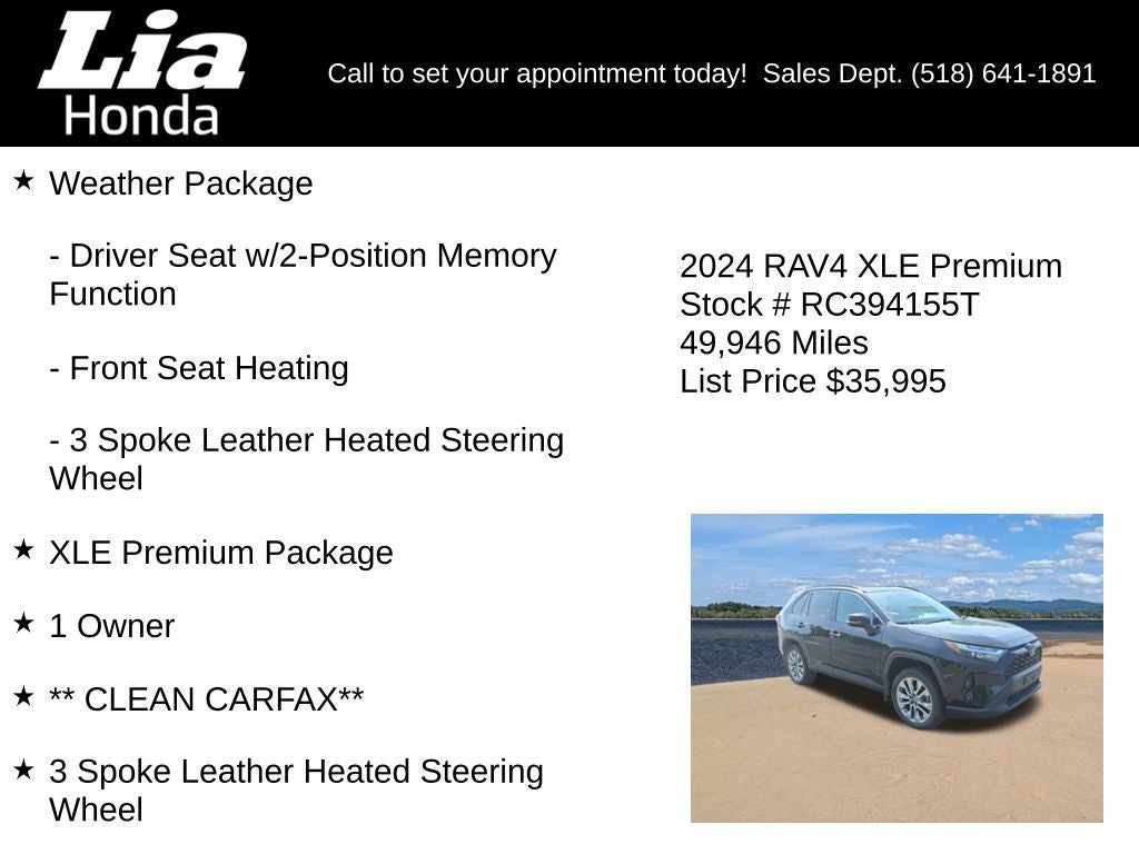 2024 Toyota RAV4 XLE Premium