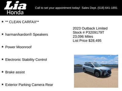 2023 Subaru Outback Limited