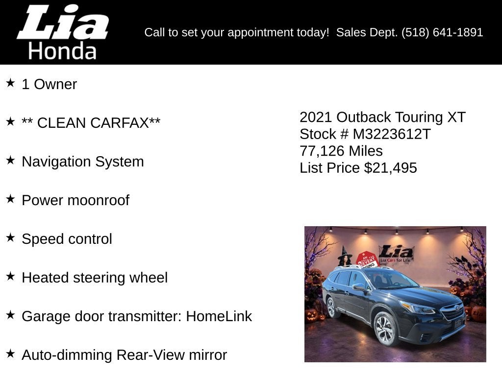 2021 Subaru Outback Touring XT