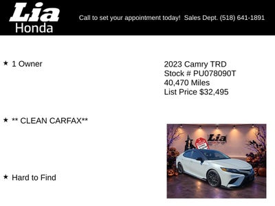 2023 Toyota Camry TRD V6