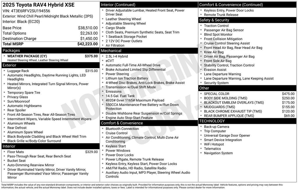 2025 Toyota RAV4 Hybrid XSE