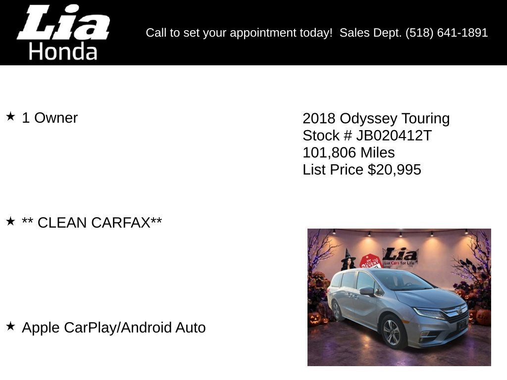 2018 Honda Odyssey Touring