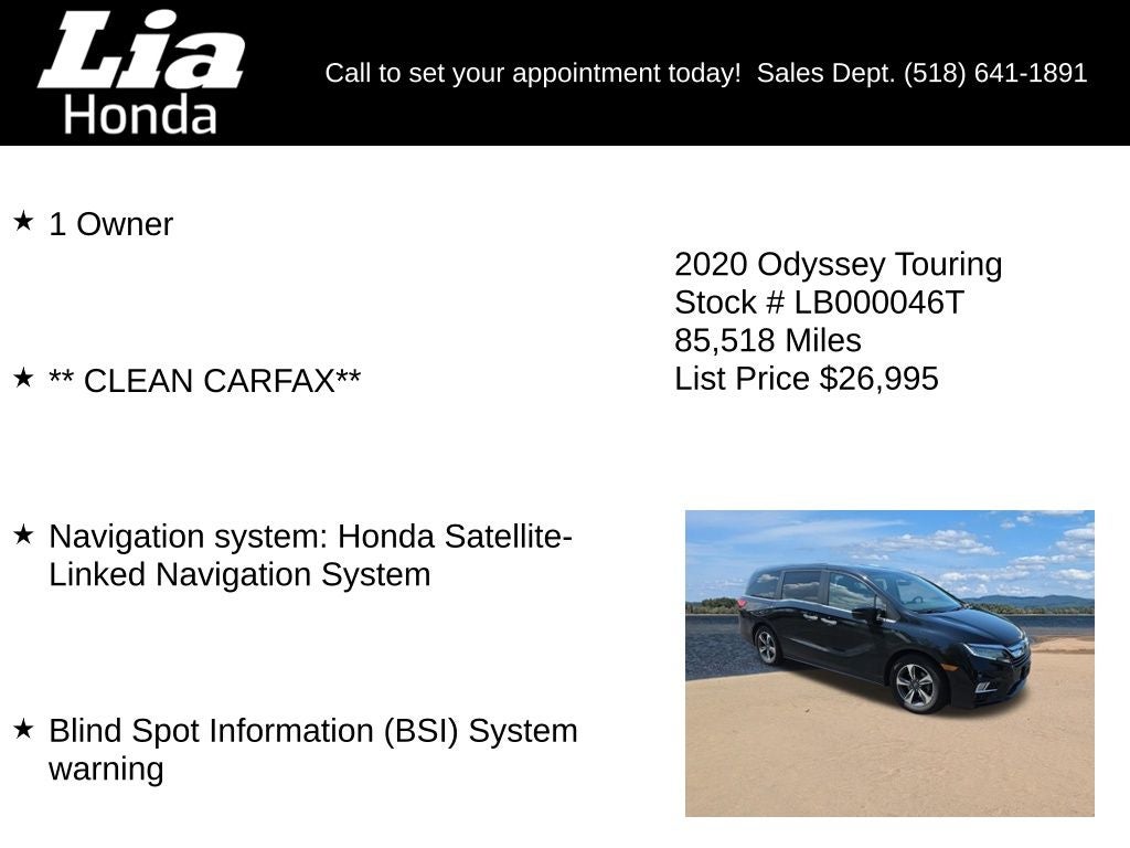 2020 Honda Odyssey Touring