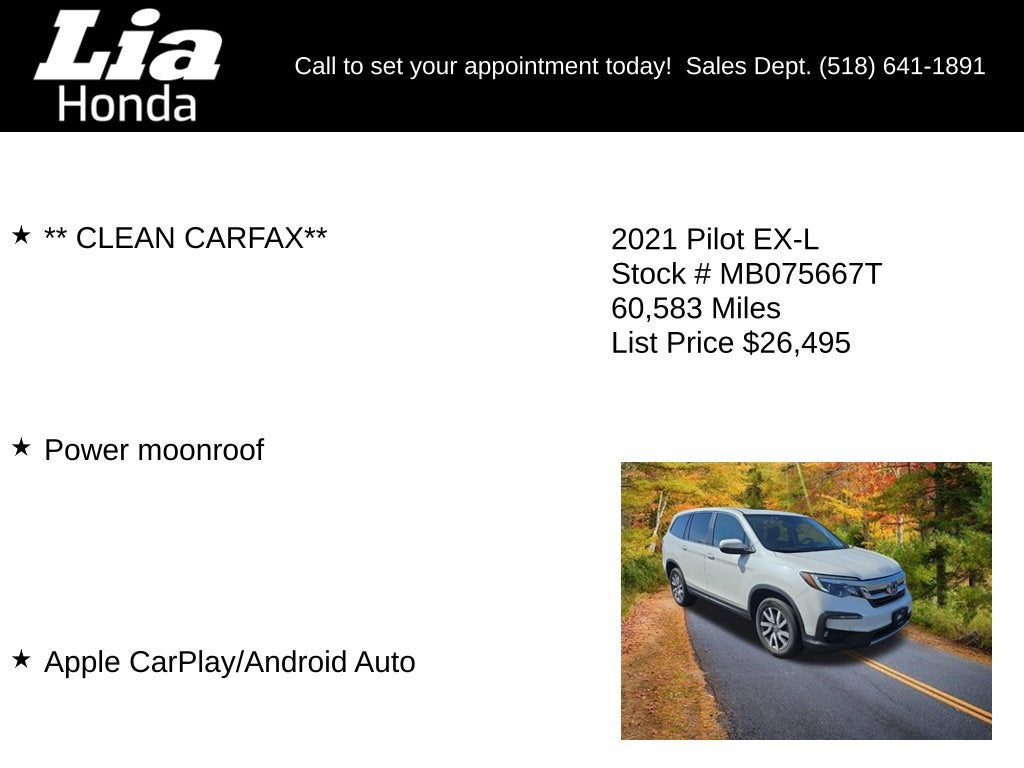 2021 Honda Pilot EX-L