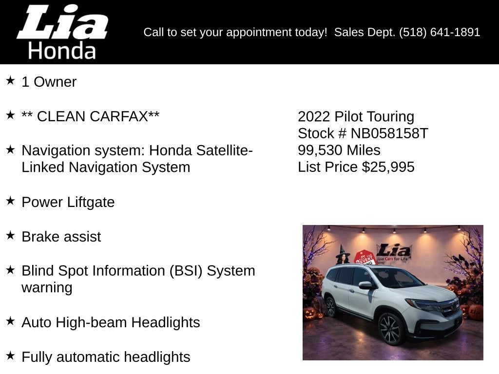 2022 Honda Pilot Touring 7 Passenger
