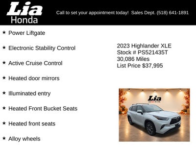2023 Toyota Highlander XLE