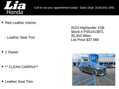 2023 Toyota Highlander XSE
