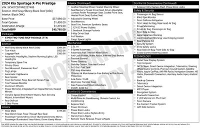 2024 Kia Sportage X-Pro Prestige