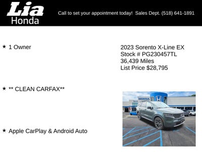 2023 Kia Sorento X-Line EX