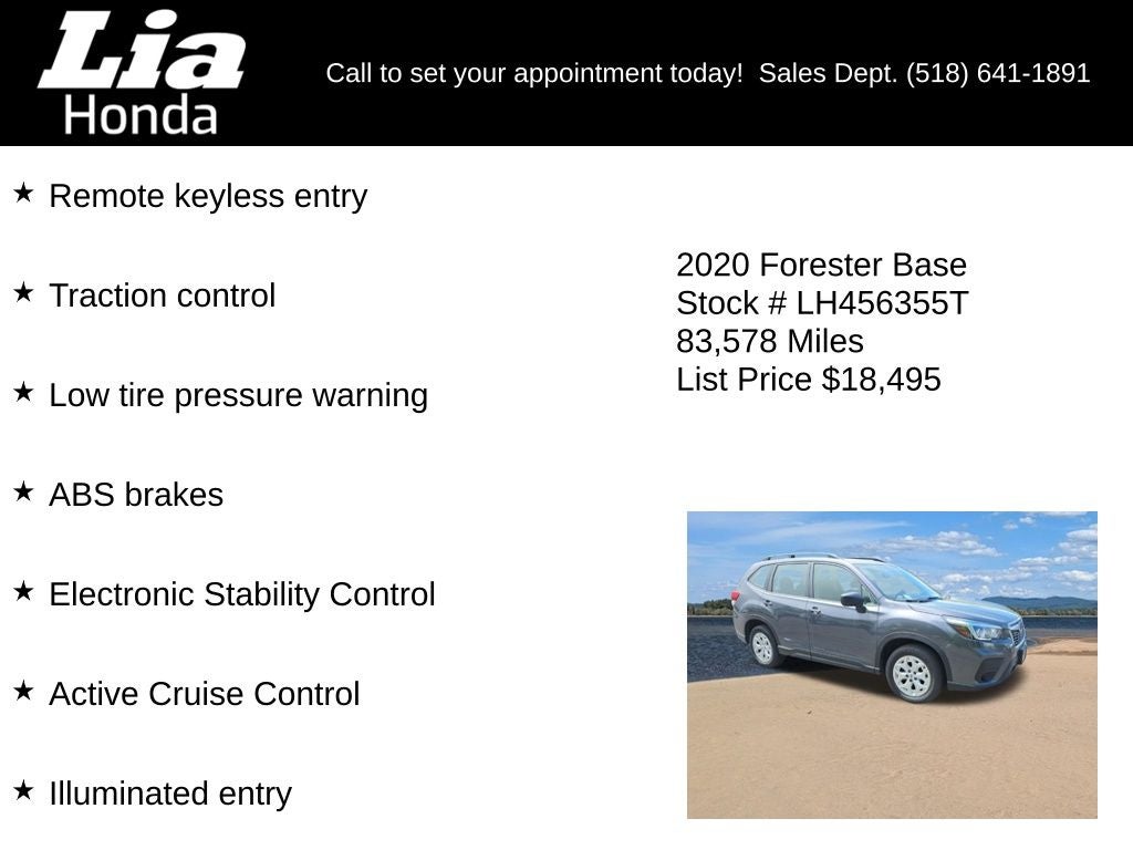 2020 Subaru Forester Base