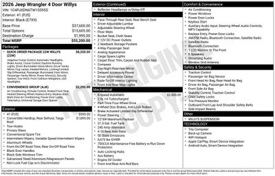 2026 Jeep Wrangler Willys