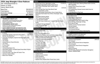 2026 Jeep Wrangler Rubicon