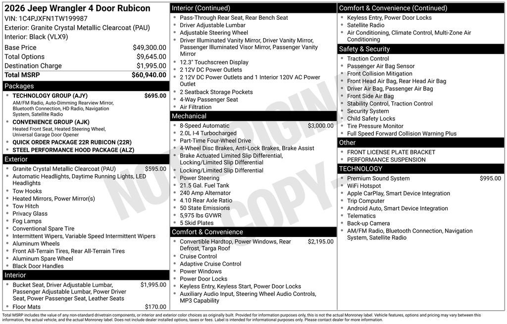 2026 Jeep Wrangler Rubicon
