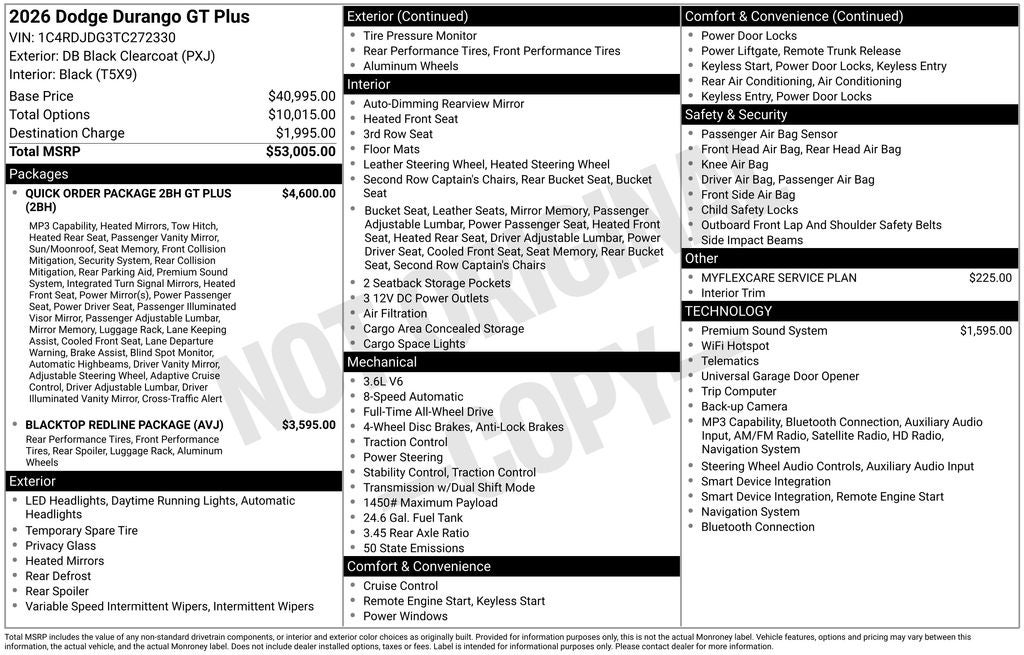 2026 Dodge Durango GT Plus