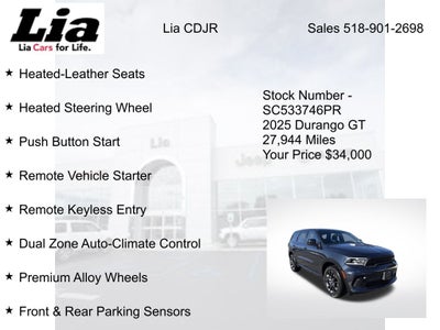 2025 Dodge Durango GT