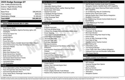 2025 Dodge Durango GT