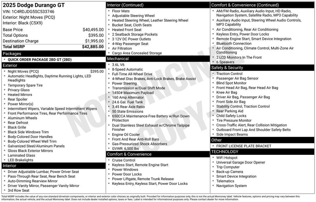 2025 Dodge Durango GT
