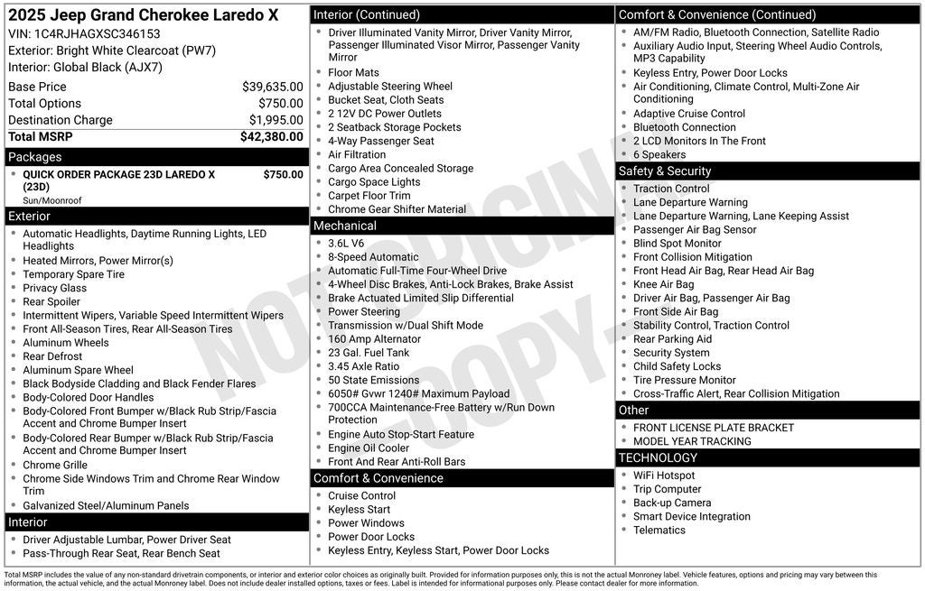 2025 Jeep Grand Cherokee Laredo X