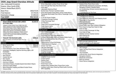 2026 Jeep Grand Cherokee Laredo Altitude
