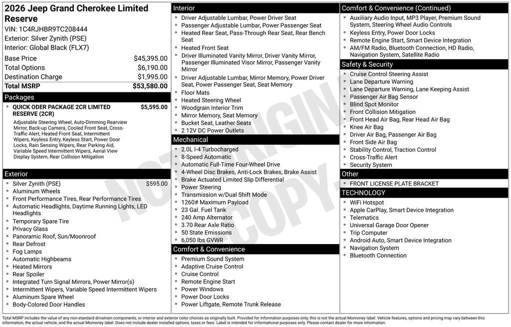 2026 Jeep Grand Cherokee Limited