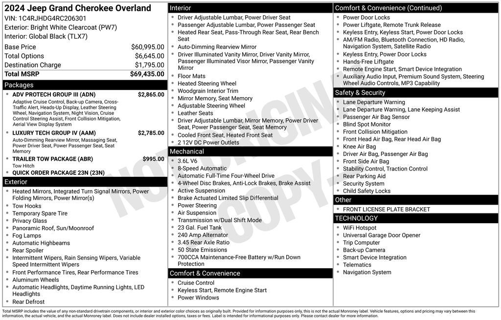 2024 Jeep Grand Cherokee Overland