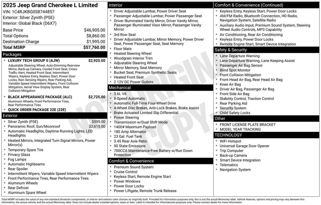 2025 Jeep Grand Cherokee L Limited