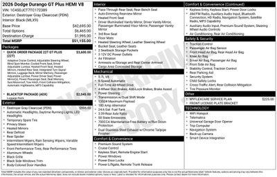 2026 Dodge Durango GT Plus HEMI V8