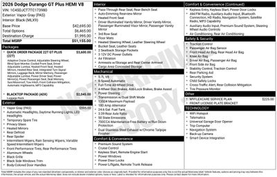 2026 Dodge Durango GT