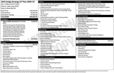 2026 Dodge Durango GT Plus HEMI V8