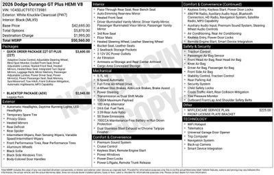2026 Dodge Durango GT