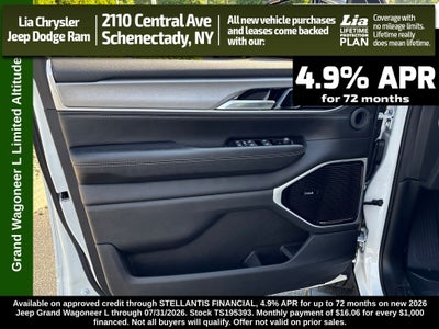 2026 Jeep Grand Wagoneer L Limited Altitude