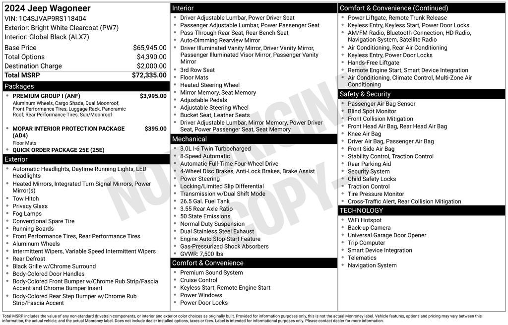 2024 Jeep Wagoneer Base