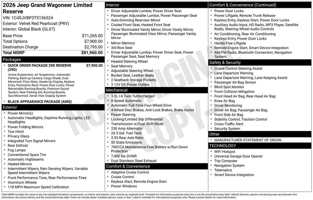 2026 Jeep Grand Wagoneer Limited