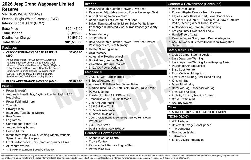 2026 Jeep Grand Wagoneer Limited