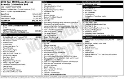 2019 RAM 1500 Classic Express