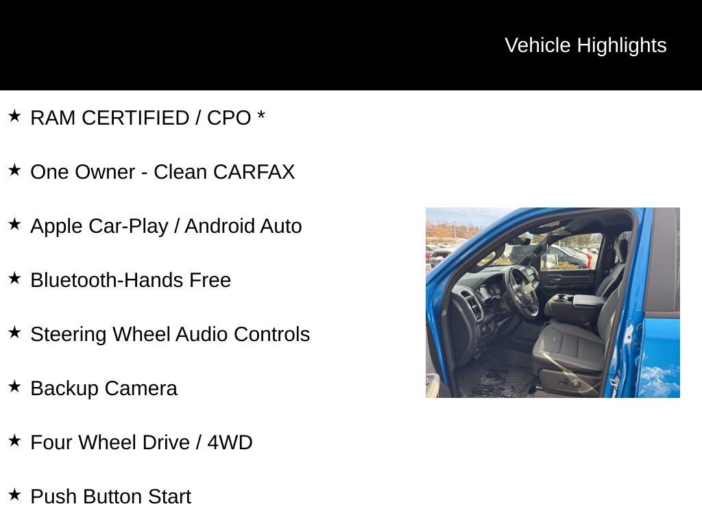 2022 RAM 1500 Big Horn/Lone Star 4D Crew Cab