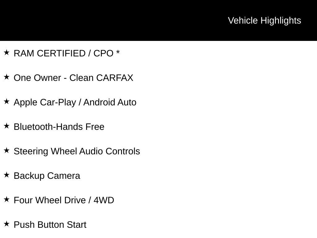 2022 RAM 1500 Big Horn/Lone Star 4D Crew Cab