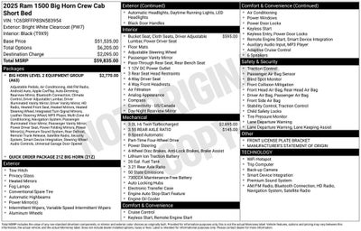 2025 RAM 1500 Big Horn/Lone Star 4D Crew Cab
