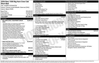 2026 RAM 1500 Big Horn/Lone Star 4D Crew Cab
