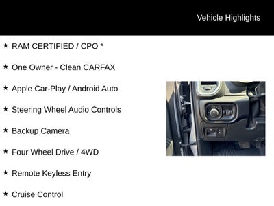 2019 RAM 1500 Big Horn/Lone Star 4D Crew Cab
