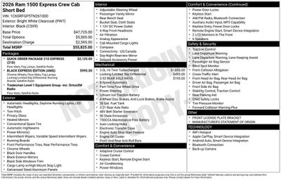 2026 RAM 1500 Express 4D Crew Cab