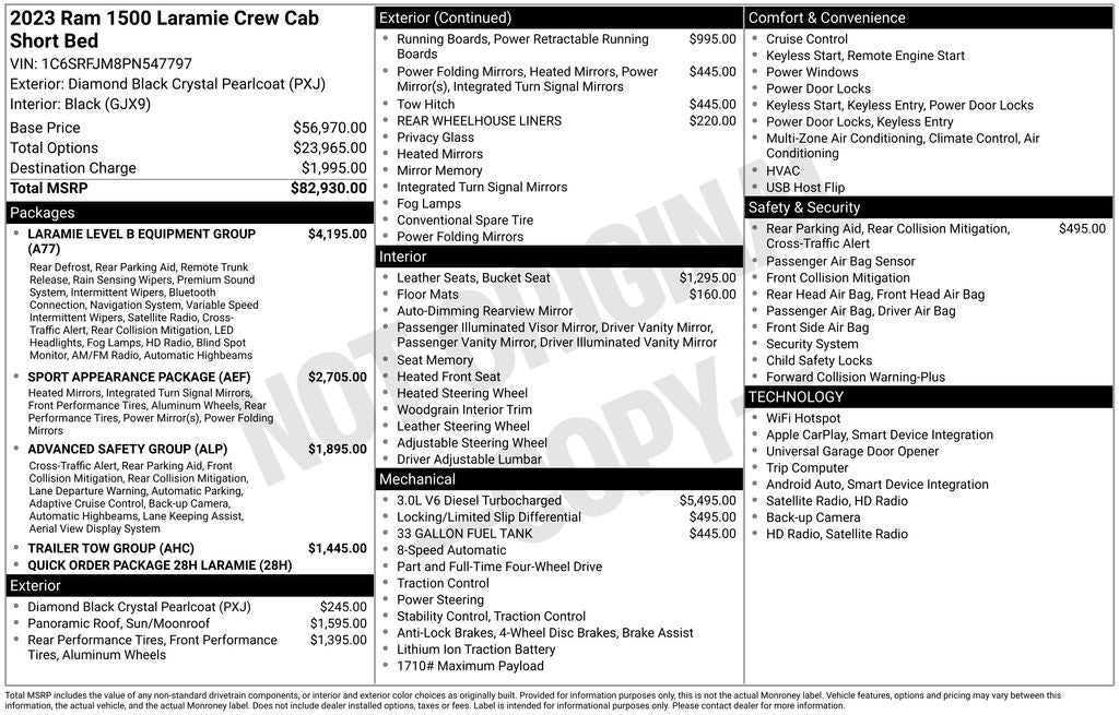 2023 RAM 1500 Laramie 4D Crew Cab
