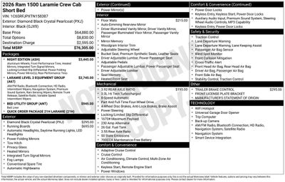 2026 RAM 1500 Laramie 4D Crew Cab