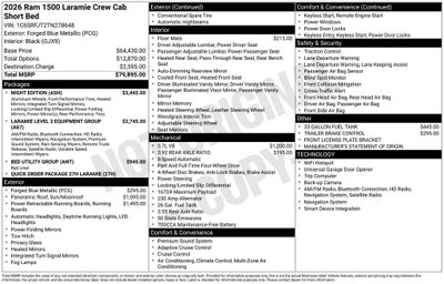 2026 RAM 1500 Laramie 4D Crew Cab