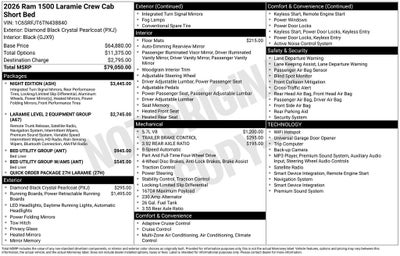 2026 RAM 1500 Laramie 4D Crew Cab