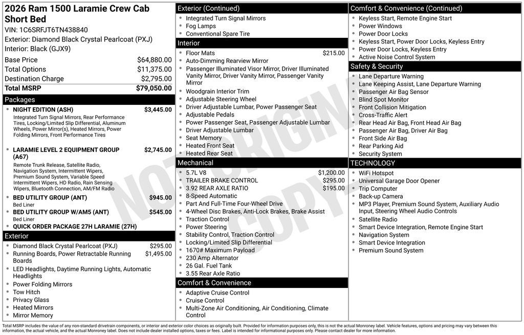 2026 RAM 1500 Laramie 4D Crew Cab