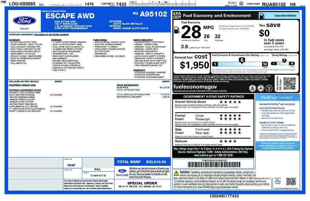 2024 Ford Escape Active