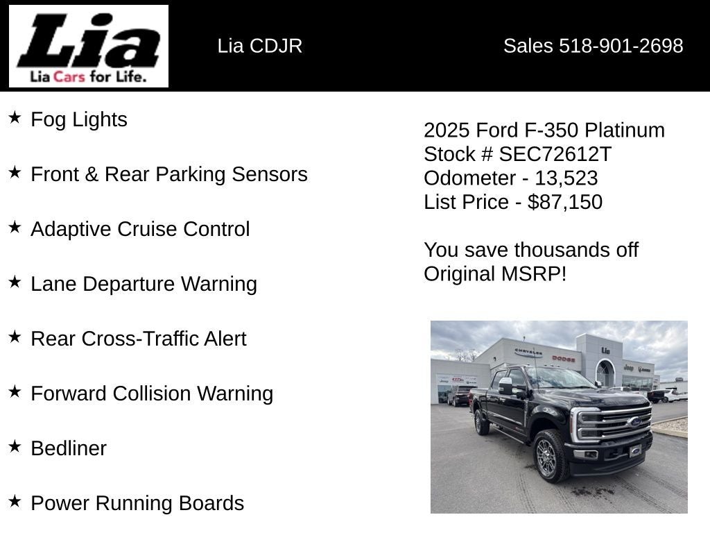 2025 Ford F-350SD Platinum