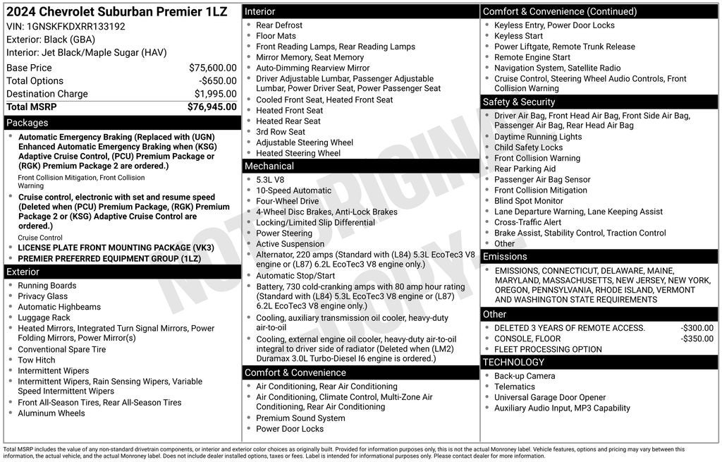 2024 Chevrolet Suburban Premier
